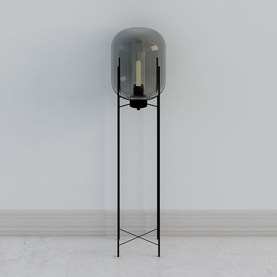 XG-6063-Rauchgraue Minimalistische Wohnzimmer Stehlampe