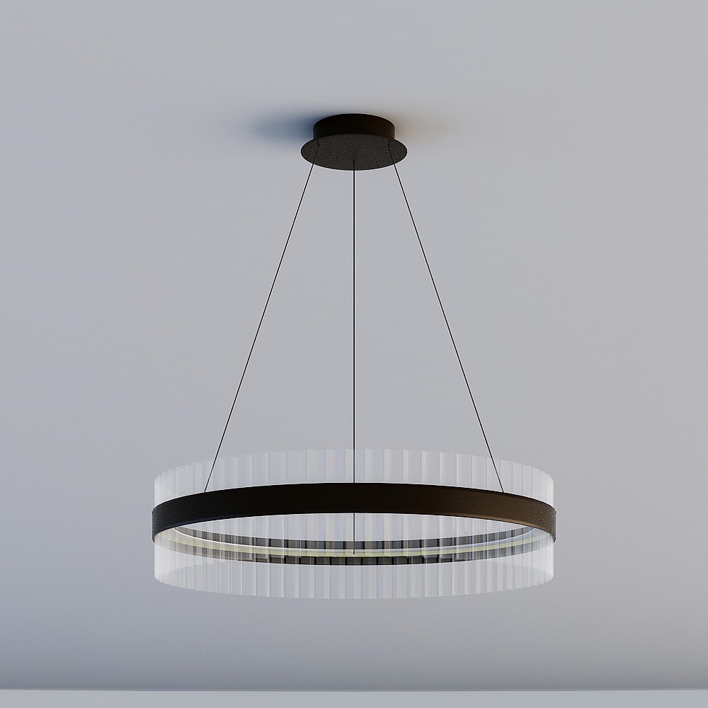 Circular Elegance 3D model Chandelier