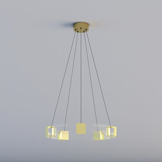 Elegant Hanging Light 3D model for Modern Interiors