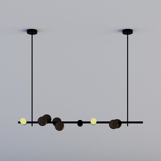 Geometric Modern Chandelier 3D model