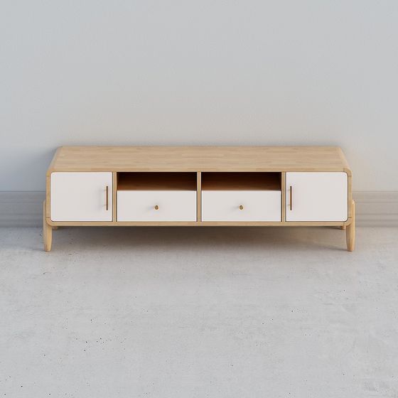 Modern Minimalist TV Stand 3D model