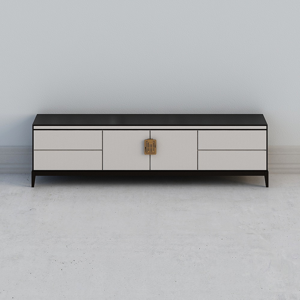 Sleek Modern TV Cabinet 3D model