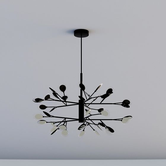 Branching Leaves Chandelier 3D model