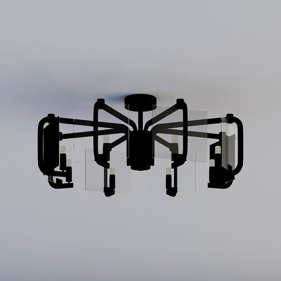 Future Light Pendant Lamp 3D model for Modern Interiors