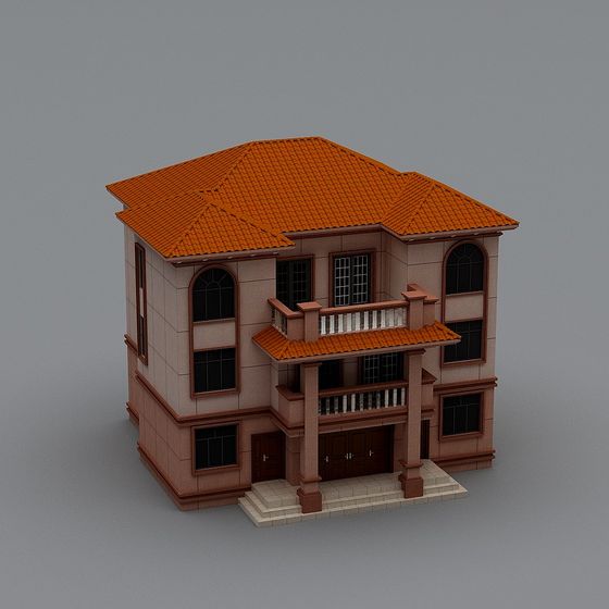 Charming Modern House 3D Model