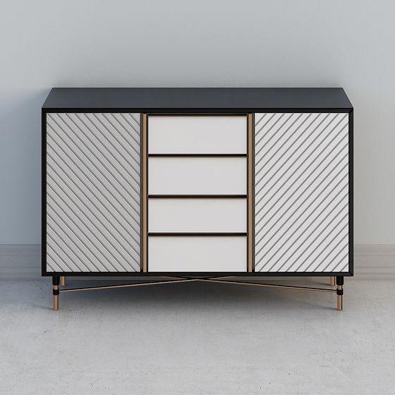 Urban Style Storage Cabinet 3D model