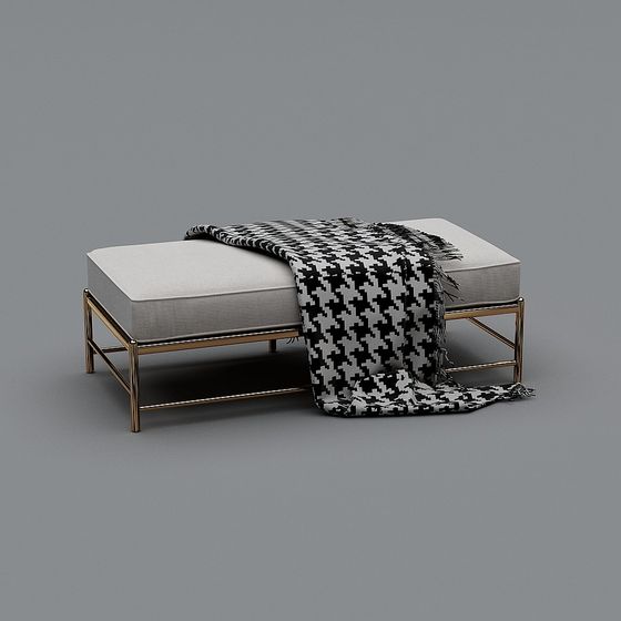 Urban Leisure Bench 3D model