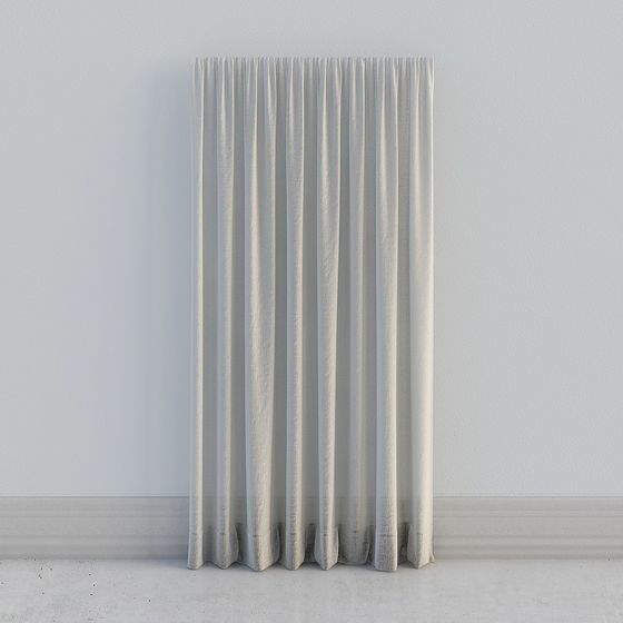 Pleated Curtain 3D model