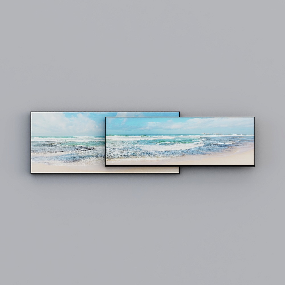 บ้านที่เต็มไปด้วยความสุภาพพร้อมภาพวาด - ภาพวาดตกแต่งห้องนั่งเล่น - ซ้อนทับสองชั้น - ท่าหมอบ D