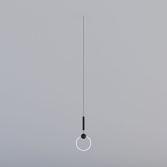 Suspended Halo 3D model for Creative Projects