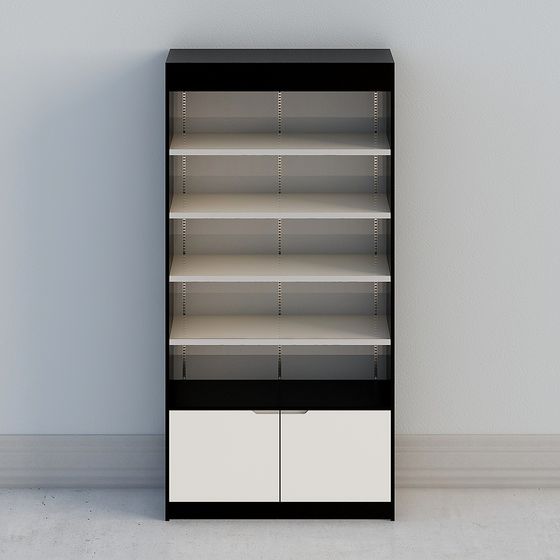 Modern Minimalist Bookshelf 3D model