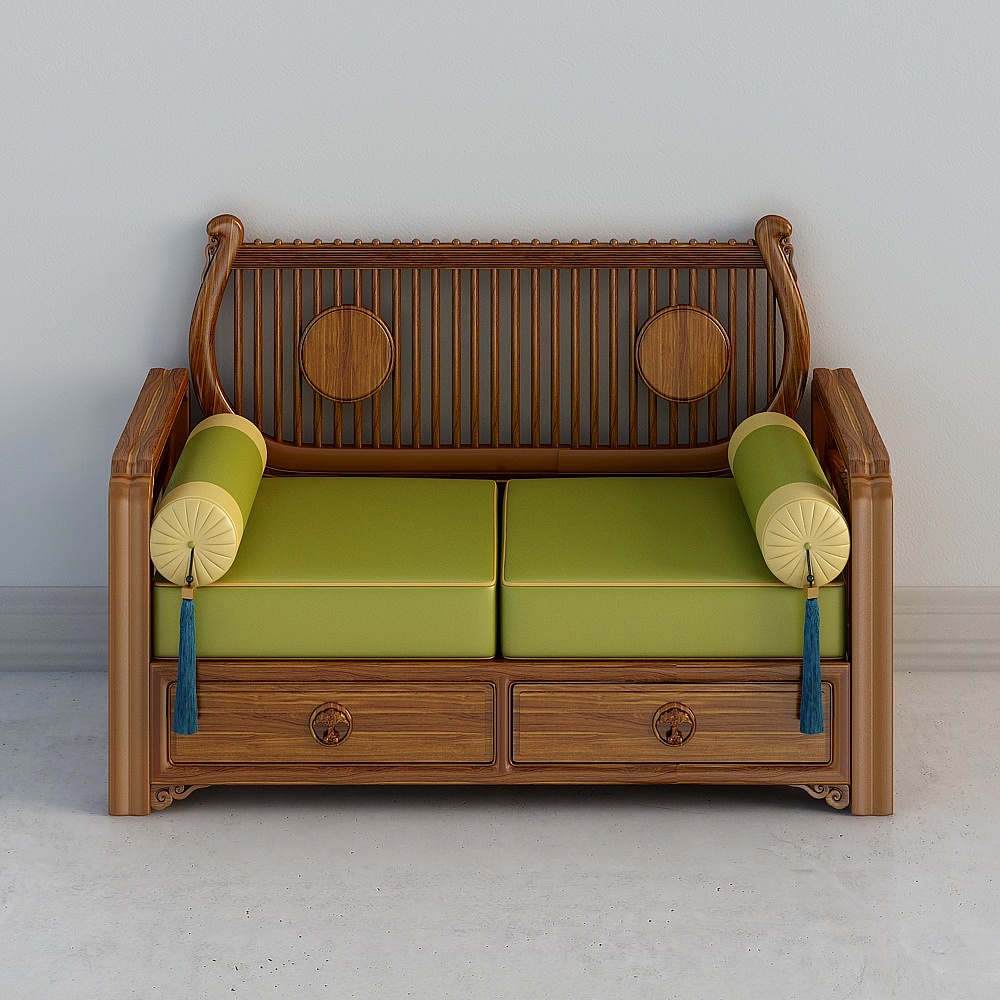 Unique Low-Polygon Sofa 3D model