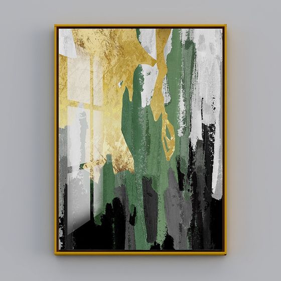 Abstract 3D Art Model for Contemporary Interiors