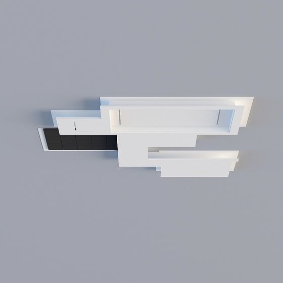 Urban Shelf 3D model for Modern Spaces
