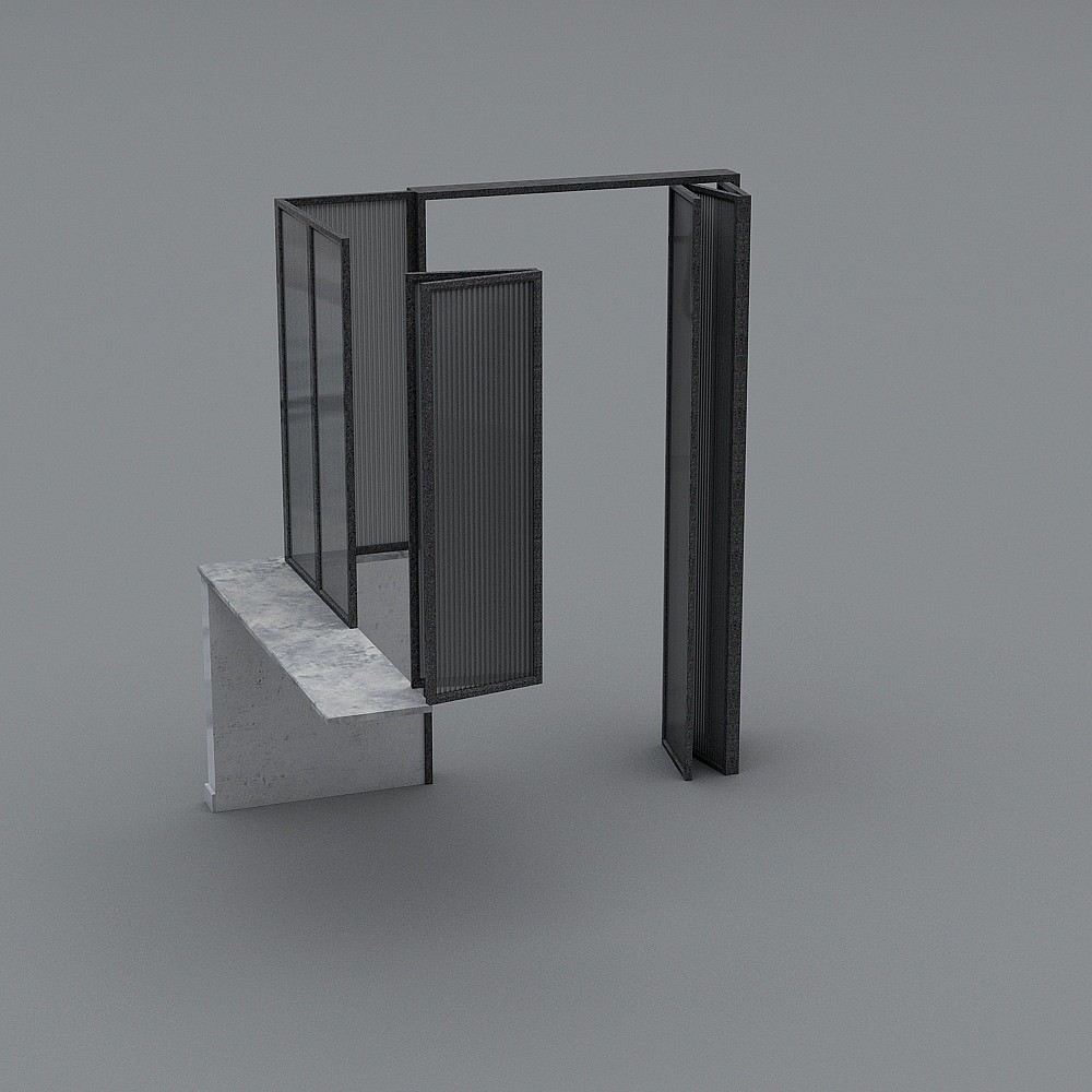 The kitchen folds the door