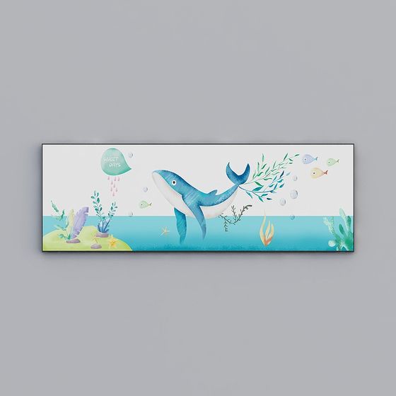 Whale Paradise 3D model: Dive into Tranquility