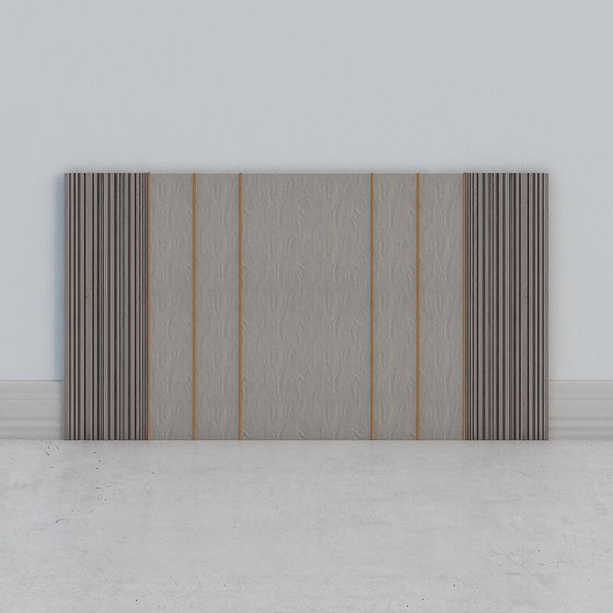 Striped Screen 3D model for Modern Interiors