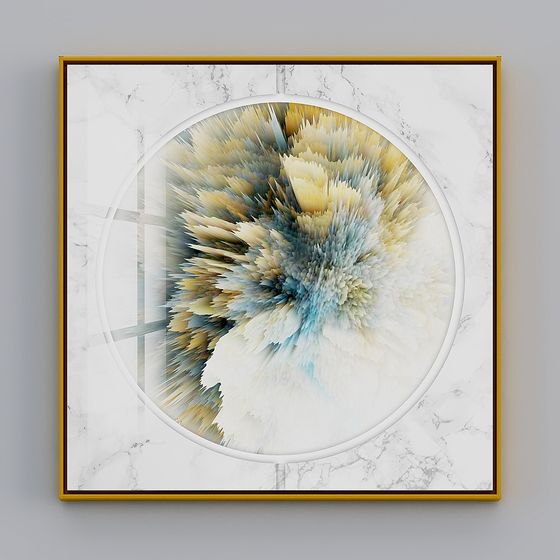 Abstract Bouquet 3D model for Modern Art