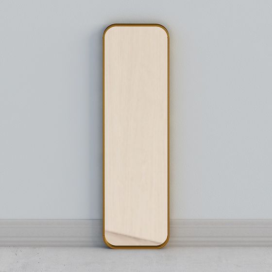 Elegant Low-Poly Mirror 3D model for Interiors