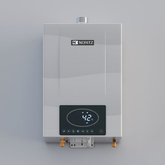 Sleek Noritz Gas Water Heater 3D model