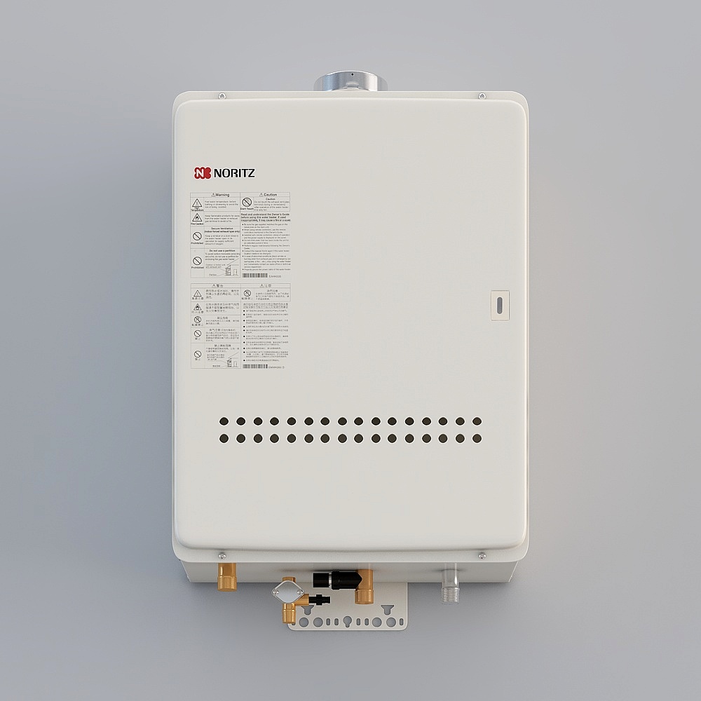 Realistic Noritz Gas Water Heater 3D model