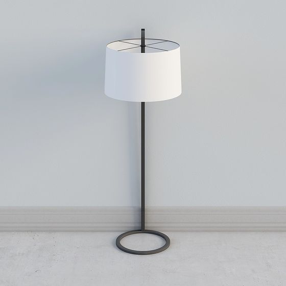 Urban Minimalist Floor Lamp 3D model for Modern Spaces