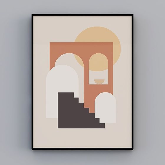 Abstract Geometric Framework 3D model