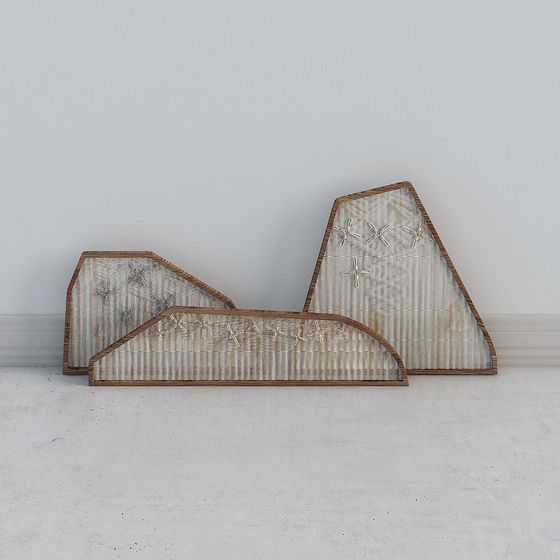 Bamboo Woven Screen 3D model