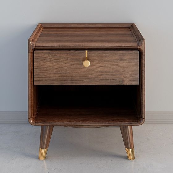 Mid-Century Modern Nightstand 3D model