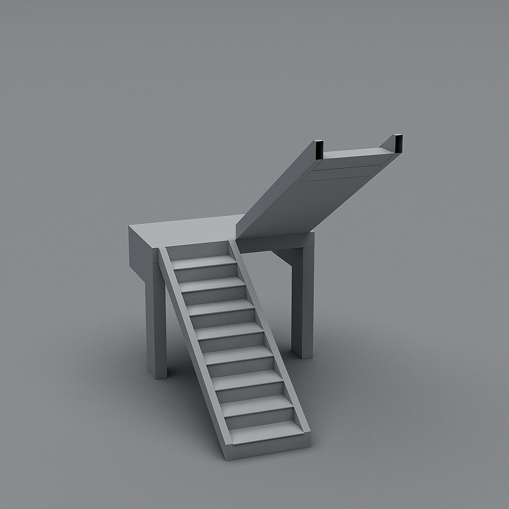 Urban Staircase 3D model