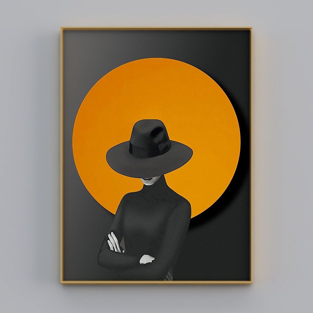 Courtesy full house with painting - modern living room decoration painting - living room entrance single - flame red lip F