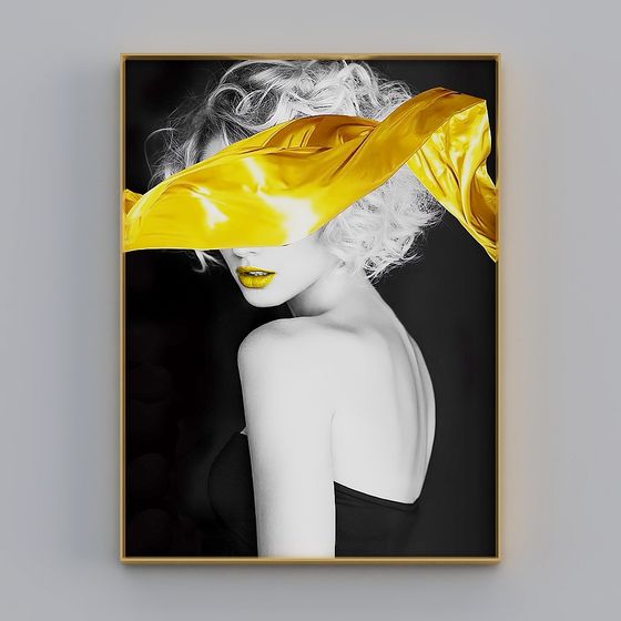 Stylish Faceless Woman 3D model for Creative Projects