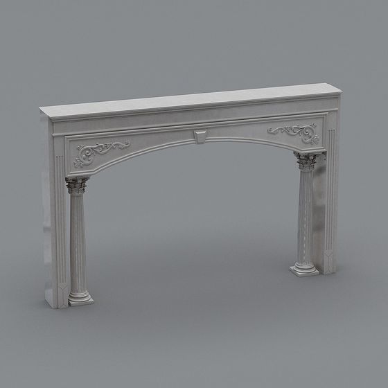 Roman Column Archway 3D model for Classic Design