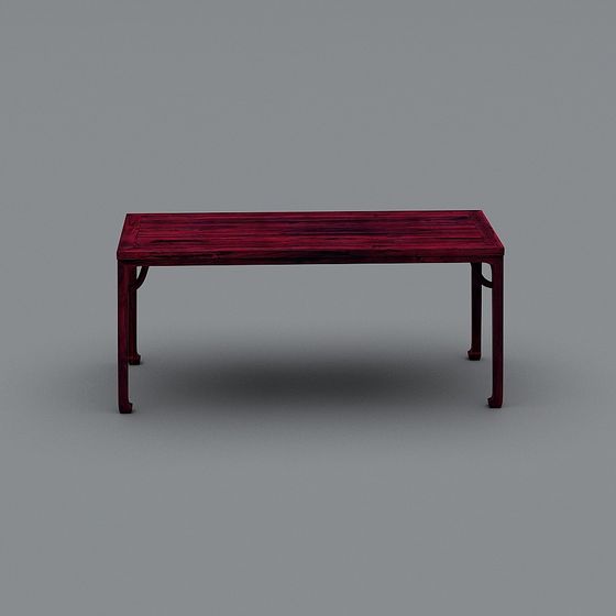 Vintage Mahogany Table 3D model for Classic Interiors