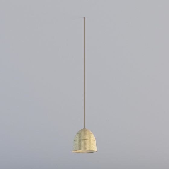 Elegant Low-Poly Chandelier 3D model