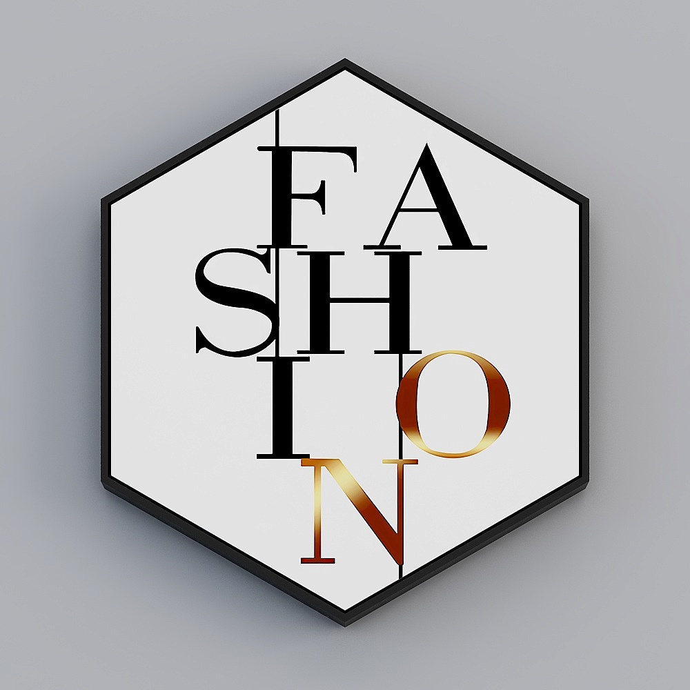 Courtesy Full House With Painting - Modern Decorative Painting - Hexagonal Combination - Time Wine Glass F