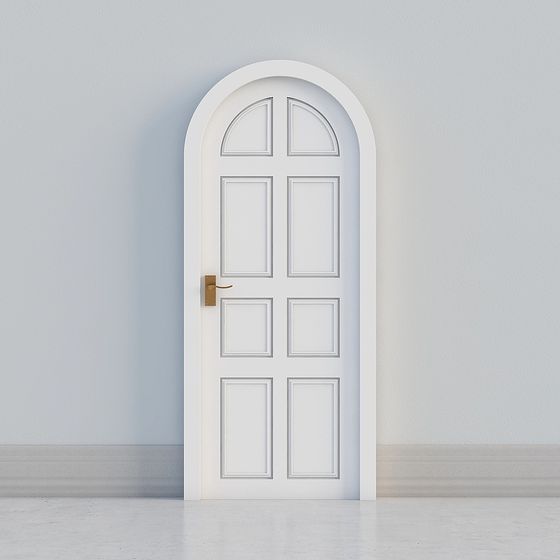 Elegant Arched Door 3D model