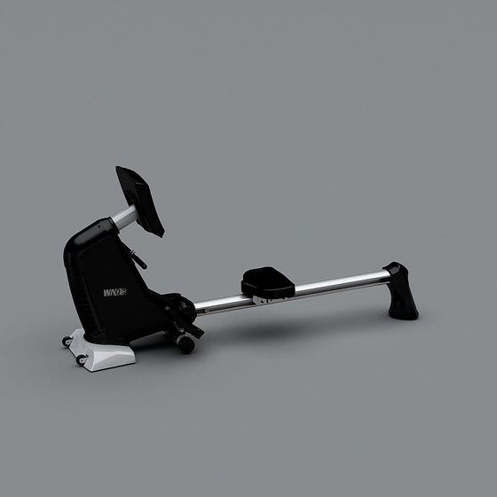High-Detail Rowing Machine 3D model