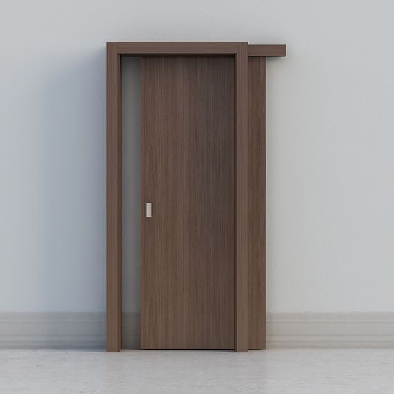 Modern Minimalist Sliding Door 3D model