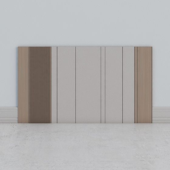 Striped Room Divider 3D model