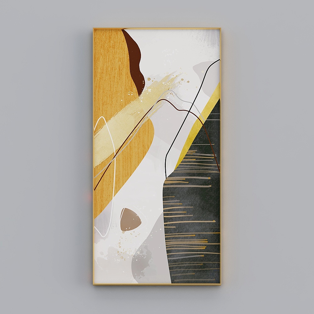 Courtesy full house with painting - modern living room decoration painting - living room entrance single - Ming jin magic orange J