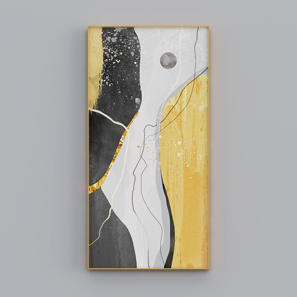 Courtesy full house with painting - modern living room decoration painting - living room entrance single - Mingjin magic orange M