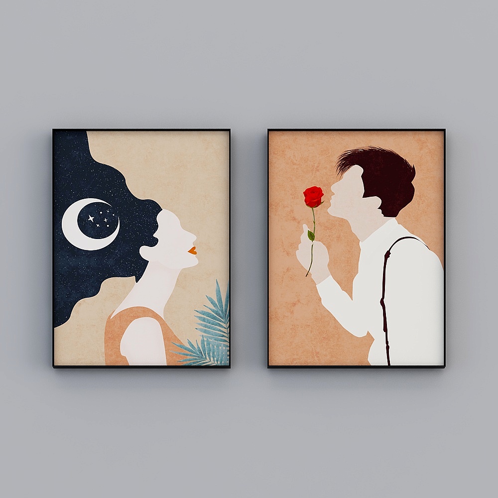 Courtesy full house with painting - modern living room decoration painting - living room entrance single - small fish dry K