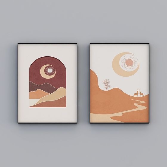 Elegant Low-Poly 3D Wall Art Models for Creatives