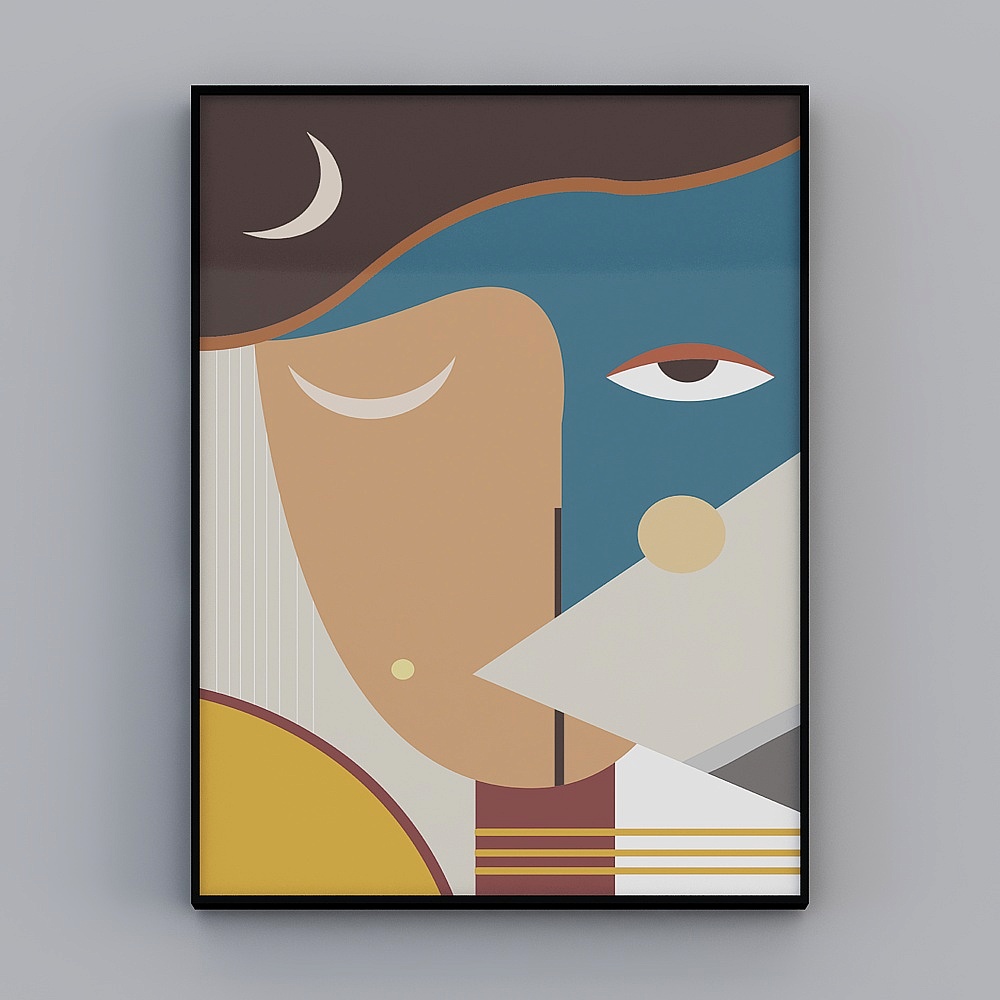 Captivating Abstract Character 3D Model