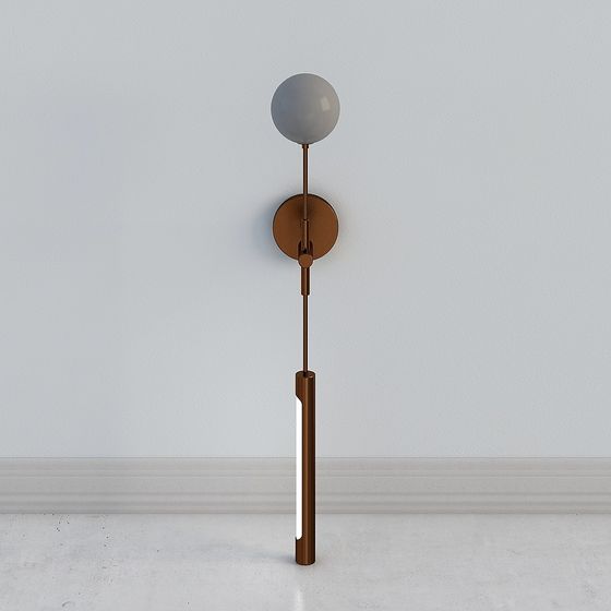 Elegant Low-Poly 3D Model Light Fixture