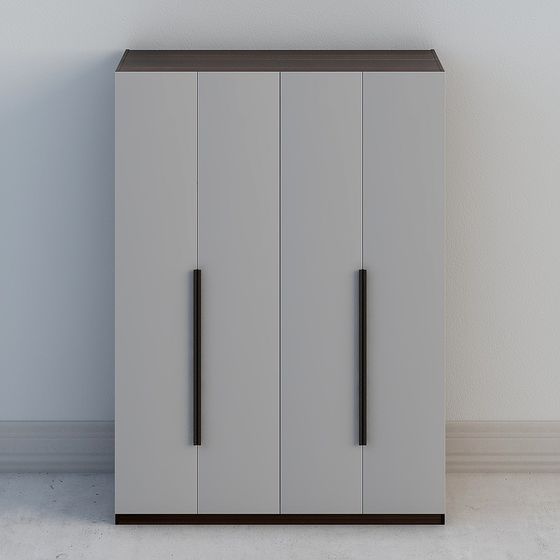 Modern Minimalist Wardrobe 3D model
