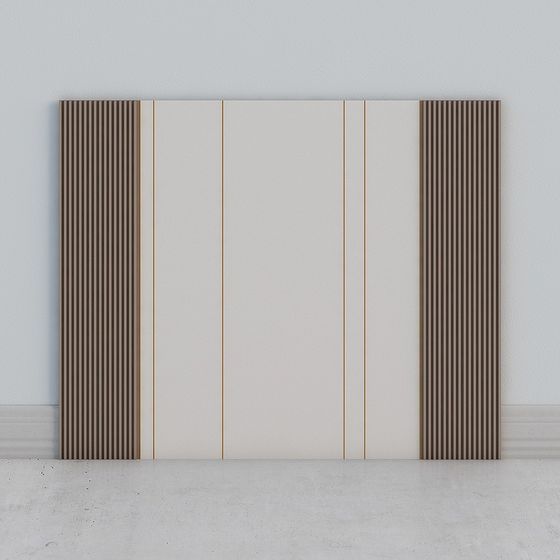 Stylish Striped Screen Divider 3D model for Creative Projects