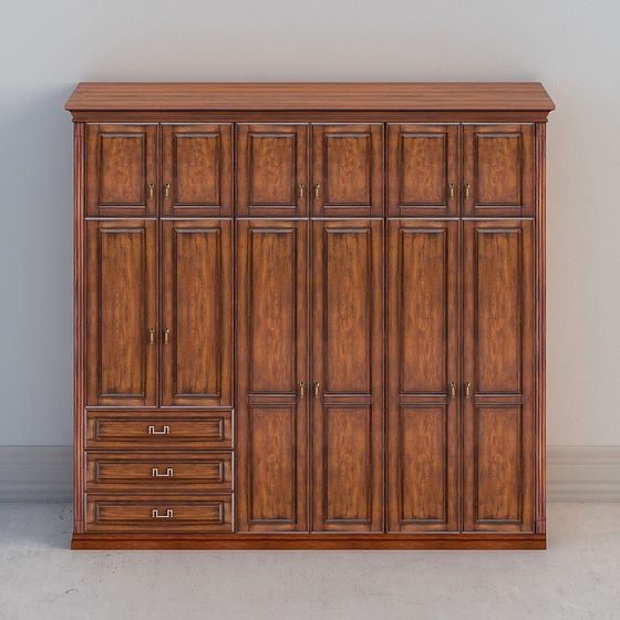 Classic Wardrobe 3D model for Modern Design