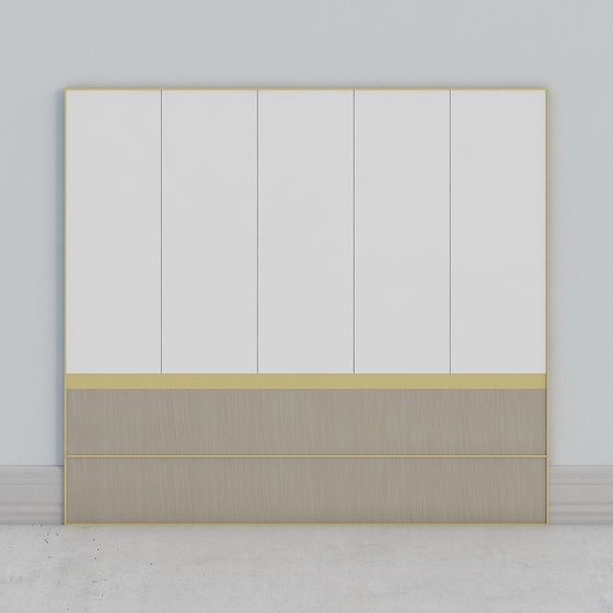 Elegant Low-Polygon 3D Model for Modern Interiors